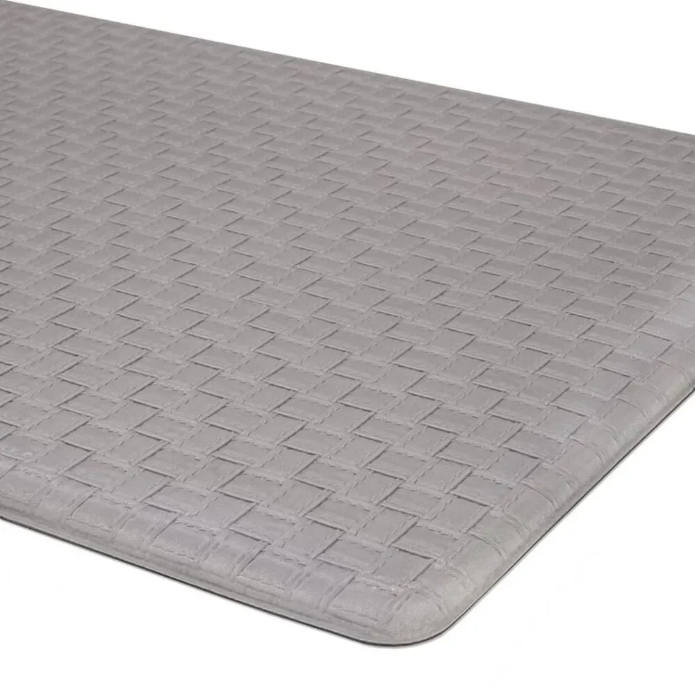 Embossed Kitchen Mats Cushioned Anti Fatigue, Non-Slip Leather-Like Kitchen